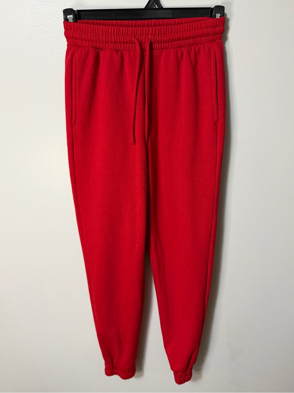 Workshop Republic Clothing Red Fleece Jogger Sweatpants Womens XS Cozy Lounge